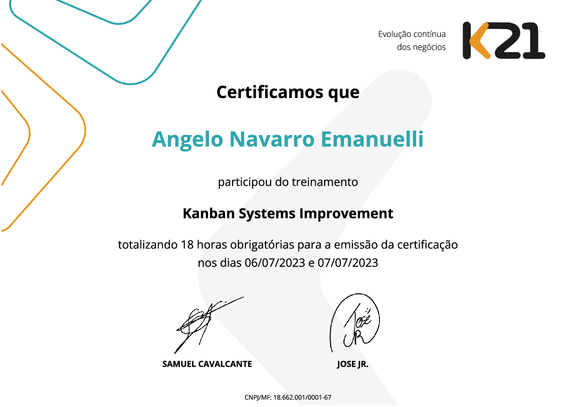 Certificado K21